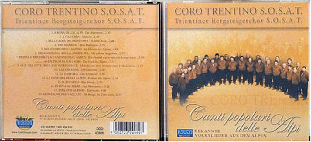 Discografia Canti popolari delle Alpi retro